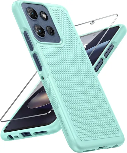 Vista 60 de FNTCASE Funda para Motorola Moto G-Stylus-5G-2023: funda protectora de doble capa a prueba de golpes Parte trasera texturizada antideslizante