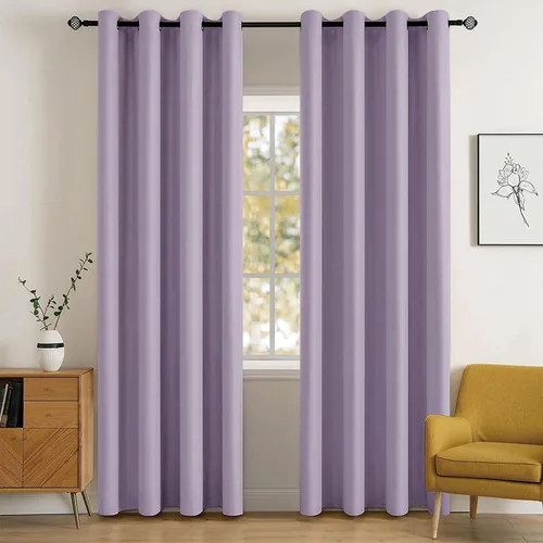 Vista 17 de MIULEE Cortinas opacas para dormitorio o sala de estar, juego de 2 paneles de cortina para ventana con aislamiento térmico y bloqueo de luz