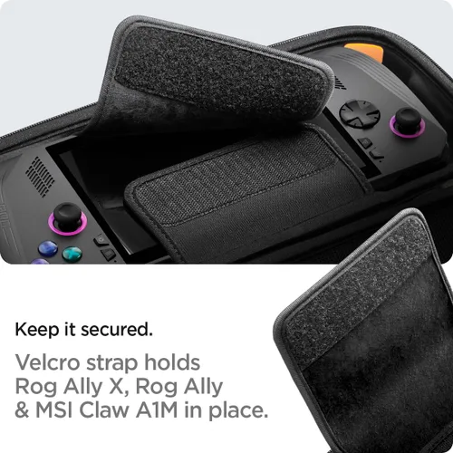 Vista 5 de Spigen Rugged Armor Pro - Funda de transporte rígida diseñada para ROG Xbox Ally X/ASUS ROG Ally/Nintendo Switch 2 / MSI Claw 7 AI+ 2025