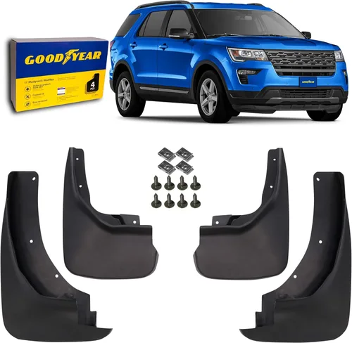 Vista 10 de Aletas antibarro Goodyear para Honda CR-V 2017-2022, par, termoplástico resistente, ajuste personalizado, fácil de instalar, durabilidad