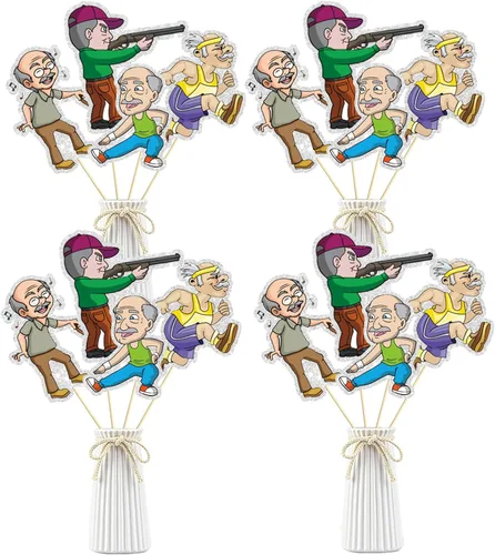 Vista 37 de Palos de centro de mesa para fiesta temática de Escocia, adornos de mesa para cumpleaños, decoración para suministros de fiesta de fin