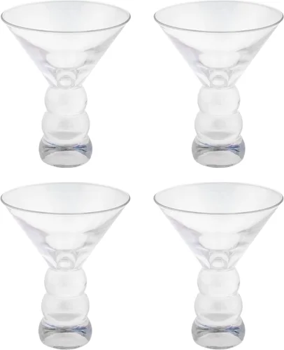 Vista 2 de Karma Regalos, Lexi Martini Glass Blackberry Set De Cuatro