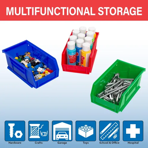 Vista 3 de Akro-Mils 30220 AkroBins Contenedores de almacenamiento de plástico, contenedores apilables que ahorran espacio para garaje, despensa, organización