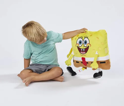 Vista 5 de Pillow Pets 16 inch Spongebob Squarepants Stuffed Animal, Nickelodeon Plush Toy Gift for Kids