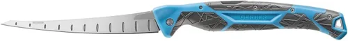 Vista 11 de Gerber Controlador de engranajes, cuchillo de filete de agua salada para pesca, cuchillo de pesca resistente, equipo de pesca premium, 6 pulgadas