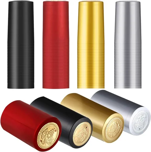 Vista 12 de Blulu 120 piezas de cápsulas termorretráctiles de PVC para botellas de vino, tapas de botella para elaboración de vino, ideales para bodegas y uso