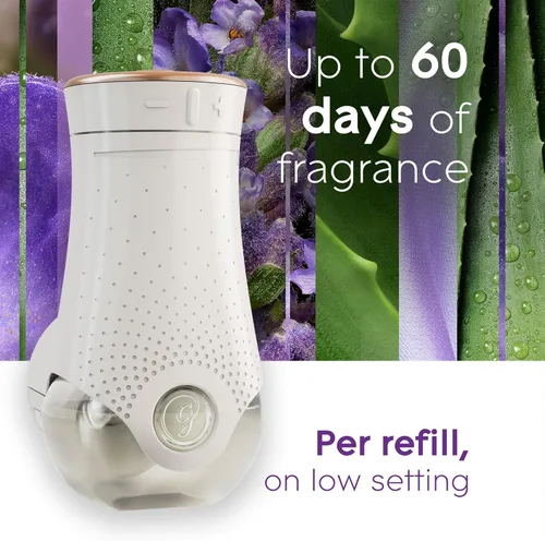 Vista 9 de Glade PlugIns - Recambios de ambientador, aceites esenciales y perfumados para el hogar y el baño, lavanda y aloe tranquilos, 3.35 onzas líquidas, 5