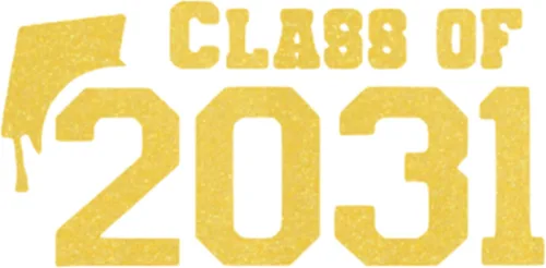 Vista 20 de Class of 2031 Iron On Decal, Graduation Shirt Transfer, Graduate Tshirt Patch, DIY Crafts, Graduation Cap, Pick Size and Color, Iron-On Almost Black