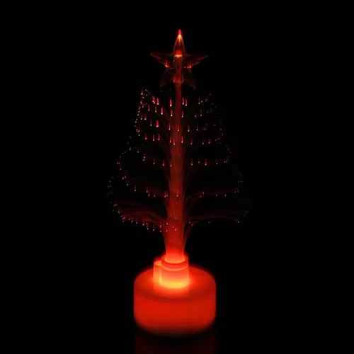 Vista 6 de Fairy Light Tree,Christmas Tree Lamp,Mini Colorful LED Fiber Optic Nightlight Christmas Tree Lamp Light Xmas Gift