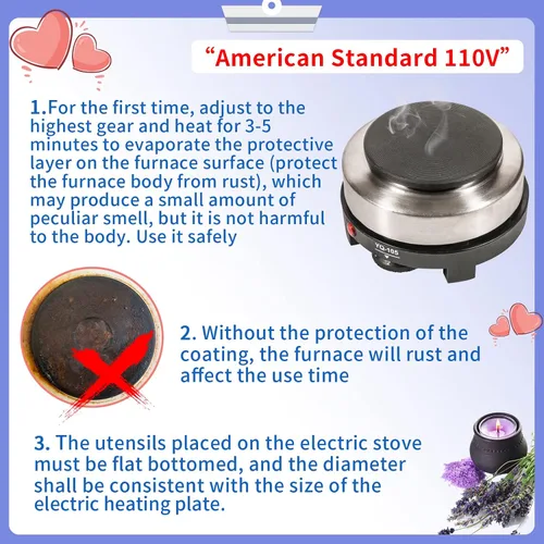 Vista 6 de SAEUYVB Kit de fabricación de velas con placa caliente, suministros para hacer velas, kit de fabricación de velas para principiantes con olla