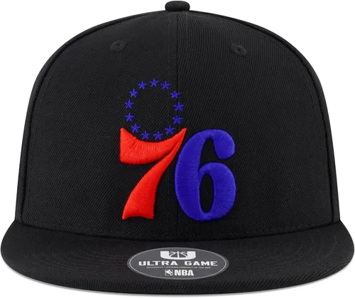 Vista 2 de Ultra Game Gorra de béisbol negra Ultimate oficial de sarga con broche a presión de la NBA para hombres