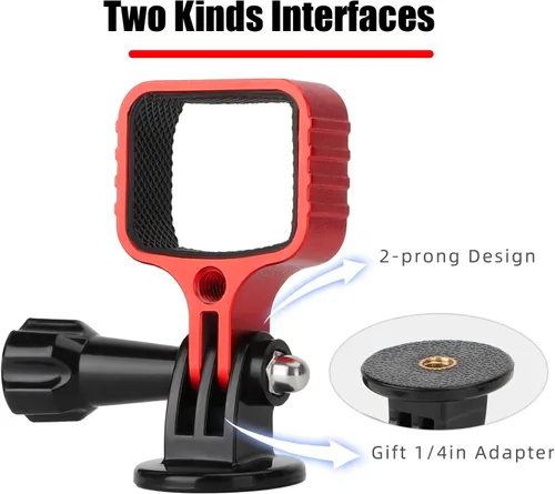 Vista 7 de Pocket3 Aluminum Adapter Mount for DJI Osmo Pocket 3 Camera Expansion Accessories 1/4'' Thread Connect Tripod Head Strap Bike Clamp Extension Rod