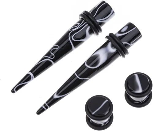 Vista 3 de Memsion - Kit de estiramiento para la oreja, 50 piezas, kit de perforación, aretes de calibre 00, 14