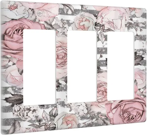 Vista 128 de Placa de pared de 1 cuadrilla, diseño de playa, océano, amanecer, mar, atardecer, cubierta de interruptor de luz en blanco, decorativo, sin