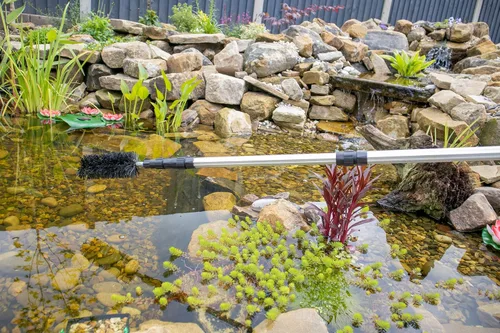 PondH2o Water Garden Koi Fish Pond Brush con mango telescópico