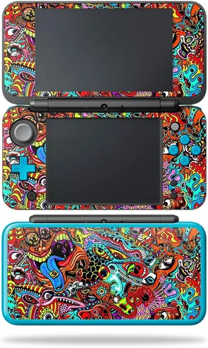 Vista 27 de MightySkins Skin compatible con Nintendo 2DS XL - Negro abstracto Funda protectora de vinilo duradera y única Fácil de aplicar, quitar y cambiar