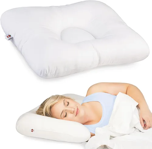 Vista 11 de Core Products D-Core - Almohada cervical para el cuello – Soporte ortopédico extra firme para molestias de cuello, personas que duermen de espalda