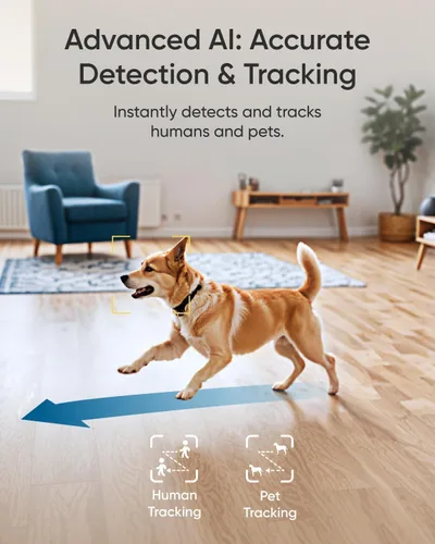Vista 4 de eufy Indoor Cam E30 Kit de 2 Cámaras, Última Generación, Cámara de Seguridad 4K UHD, Cámara para Mascotas/Perros/Bebé con Aplicación de Teléfono
