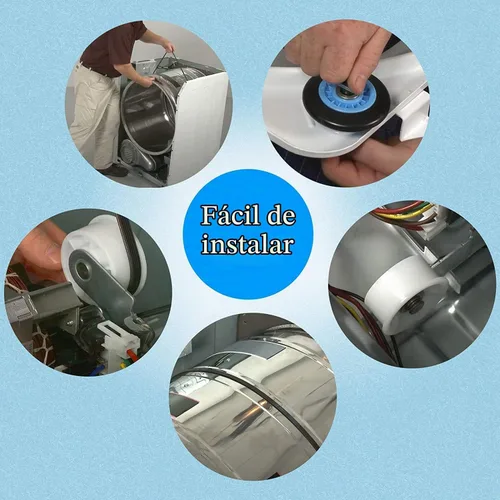 Vista 3 de DC97-16782A Rodillo de tambor de secadora compatible con el kit de repuesto de rodillos de secadora Samsung - Sustituye DC97-07523A PS4221885