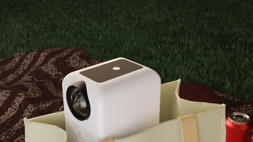 Vista 3 de HP CC180 Promo 3in1 Proyector de vídeo inteligente portátil HD con pantalla Roku Express HD/84