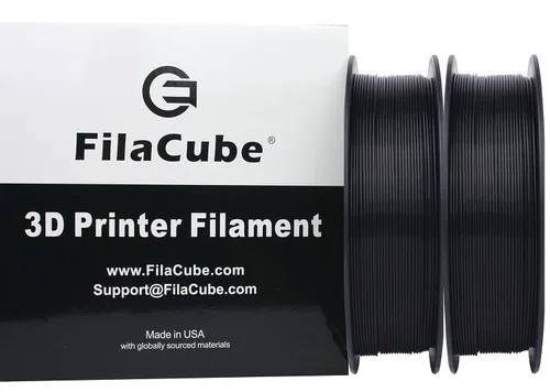 Vista 34 de Filamento PLA negro 1.75 - FilaCube PLA 2 1.75mm Suministro de plástico para impresora 3D compatible con impresión FDM Ender monoprice prusa cr 10