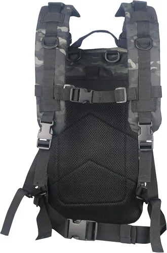 Vista 4 de Lightning X Mochila médica de primeros auxilios para trauma y hemorragia + kit (Camuflaje negro)