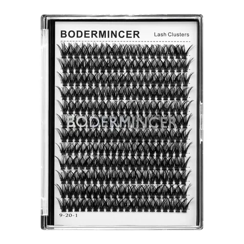 Vista 10 de Bodermincer 7D/10D/20D/30D/40D/50D/60D/80D/100D Rizo D, 240 unidades, extensiones de pestañas postizas, individuales y en racimo, pestañas falsas
