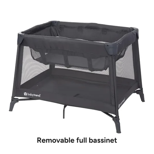 Vista 3 de Baby Trend Sol Nursery Center® Corral para niños, color gris