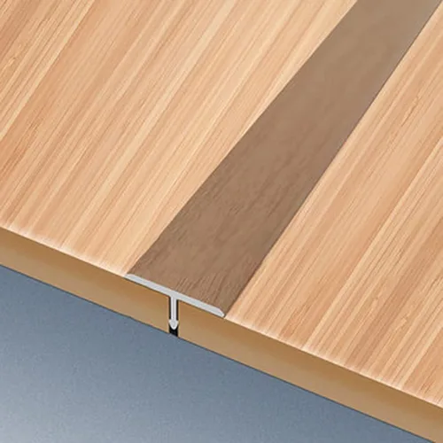 Vista 10 de Tira de transición de piso para puerta de cocina, dormitorio, tira de transición de piso en T, decoración de huecos de piso de madera a azulejos