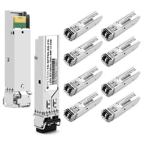 Vista 85 de Módulo transceptor de cobre de 10/100/1000BASE-T SFP SGMII compatible con Arista Networks SFP-GB-GE-TL SFP-1G-TL RJ45 328.1 ft Cat5e/6