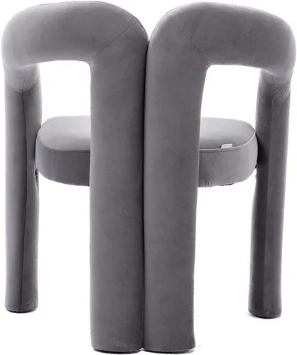 Vista 56 de Tmosi Modernas sillas de comedor de terciopelo tapizadas, con respaldo curvado, cómoda silla auxiliar para cocina, comedor, sala de estar