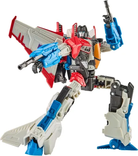 Vista 4 de Transformers: Reactivate - Juego de 2 figuras de acción de conversión de 6.5 pulgadas de Bumblebee y Starscream, inspiradas en videojuegos, 8+