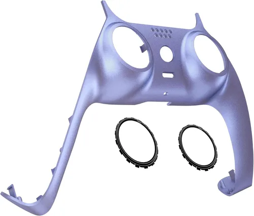 Vista 29 de eXtremeRate Black Decorative Trim Shell Compatible with p s 5 Controller, Soft Touch DIY Replacement Clip Shell, Custom Plates Cover Compatible with