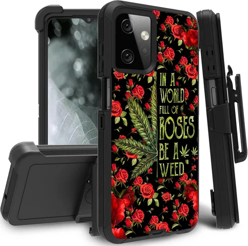 Vista 89 de Funda para Motorola Edge 2021 / Moto Edge 5G UW, protección resistente de 3 capas híbridas a prueba de golpes con funda de clip para cinturón