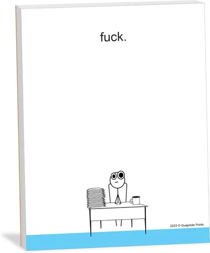 Bloc de notas divertido para follar – 4 x 5.25 pulgadas, 50 hojas – Bloc de notas sarcástico – Regalo novedoso para oficina de trabajo, amigos y