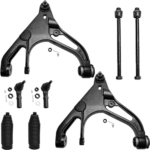 Vista 322 de Detroit Axle - Kit de brazos de control delanteros 2WD de 8 piezas para Ford F-150 Lincoln Mark LT 05-08, 4 brazos de control superior e inferior