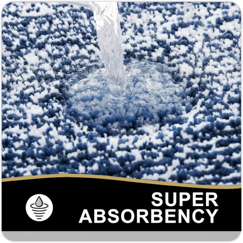 Vista 107 de OLANLY Alfombras de baño 30x20, tapete de baño de microfibra extra suave y absorbente, antideslizante, lavable a máquina, secado rápido, alfombra