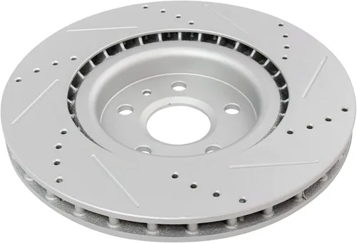 Vista 5 de TRQ Kit de rotor de freno metálico delantero compatible con Camaro SS Regal Turbo