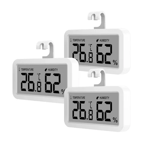 Vista 10 de Termómetro de frigorífico Elitech, termómetro digital para refrigerador y congelador a prueba de agua, pantalla LCD grande, función de registro