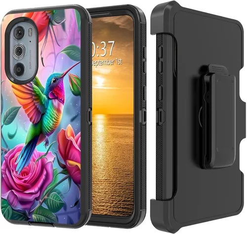 Vista 143 de Funda para Moto G Stylus 5G 2023 con funda de clip para cinturón y soporte, resistente de doble capa, resistente a prueba de golpes, para Motorola