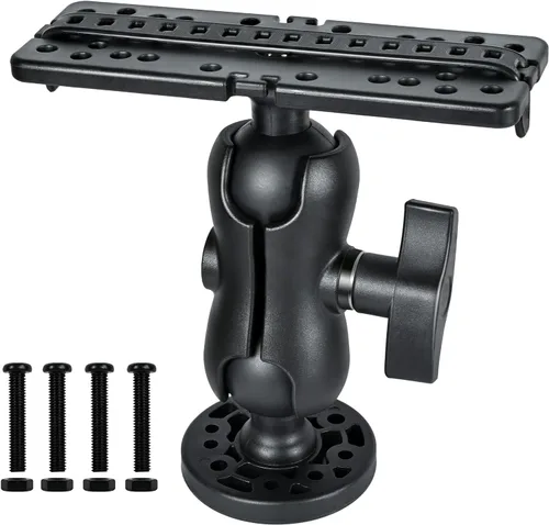 Base de montaje para buscador de peces, soporte universal de rotación de 360°, soporte electrónico de nailon y acero inoxidable para barco marino,