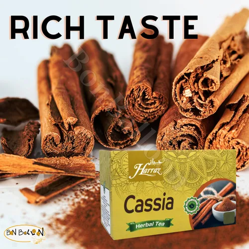 Vista 3 de (25 bolsas) Harraz Natural Bebida Herbaria Cassia Canela Bolsas de Té de Hierbas Hierbas Hierbas No OGM Sin Aditivos Sin Colorantes Artificiales