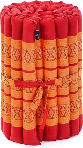 Vista 448 de Leewadee colchón tailandés enrollable para cama de invitados, tapete de yoga, para masaje tailandés, ecológico, orgánico y natural.