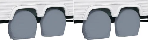 Vista 8 de Classic Accessories Over Drive - Cubiertas para ruedas de caravana, ruedas de 24 a 27 pulgadas de diámetro, 8.5 pulgadas de ancho de neumático, Negro