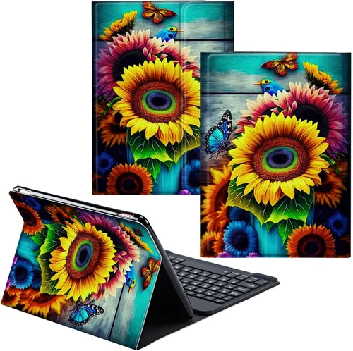 Vista 67 de Funda para Samsung Galaxy Tab S6 Lite 2022/2020 Teclado inalámbrico desmontable y cubierta de cuero PU Funda protectora para Samsung Galaxy Tab S6