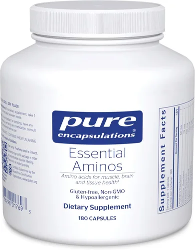 Pure Encapsulations Aminoácidos esenciales - Apoyo para la recuperación muscular y salud* - con leucina, treonina y triptófano - 180 cápsulas