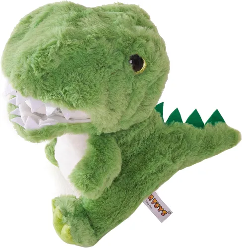 Vista 3 de Panada - Animales de peluche disfrazados de cocodrilo, adorables peluches de panda para cosplay como dinosaurio, juguetes de peluche como gran