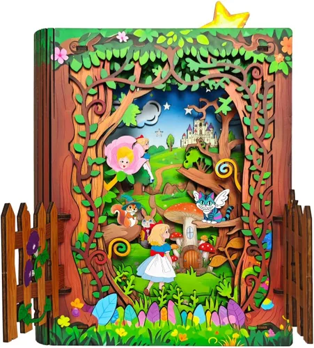 Vista 9 de Juguete Fidget de Laberinto de Canicas de Madera, Laberinto de Gravedad, Carreras de Canicas, Juego Cerebral con Rompecabezas 3D de Madera