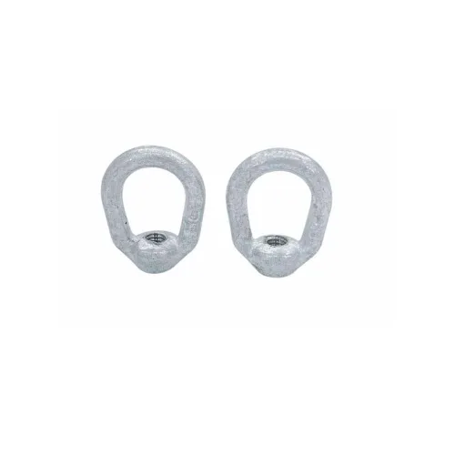 Vista 6 de 2 PC Bail 5/16 "x 3/8" Tuerca de ojo de rosca de grifo galvanizado en caliente forjado gota acero al carbono 1,250 libras WLL