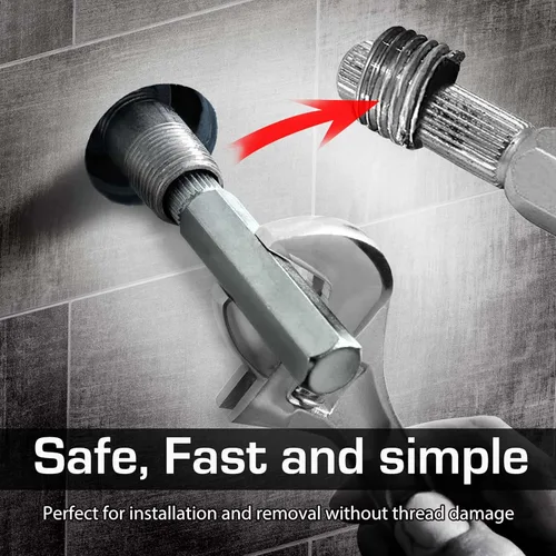 Vista 5 de HAUTMEC Juego de Llaves para Tubería Interna, 3/8 pulgadas, ½ pulgada, ¾ pulgadas Extractor de Agarre Interno Fácil para Niples de Tubería